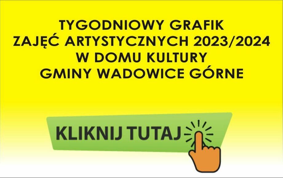 Tygodniowy Grafik Zaj Artystycznych Sokir Wadowice G Rne