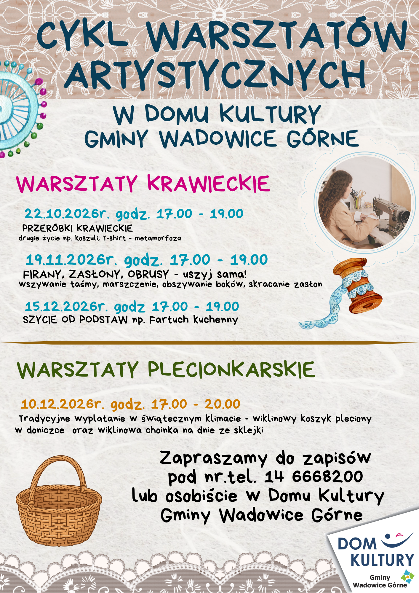 Cykl warsztat&oacute;w artystycznych