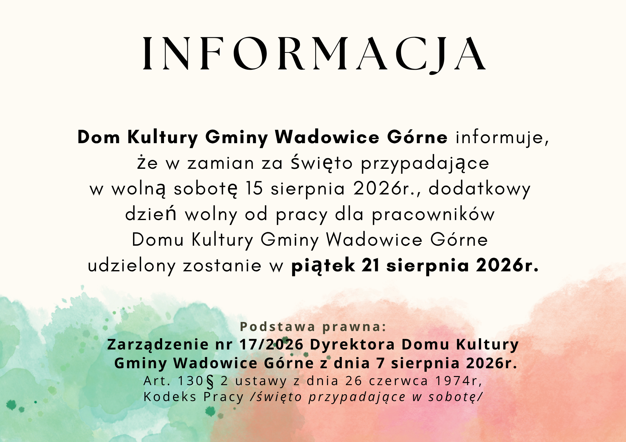 INFORMACJA