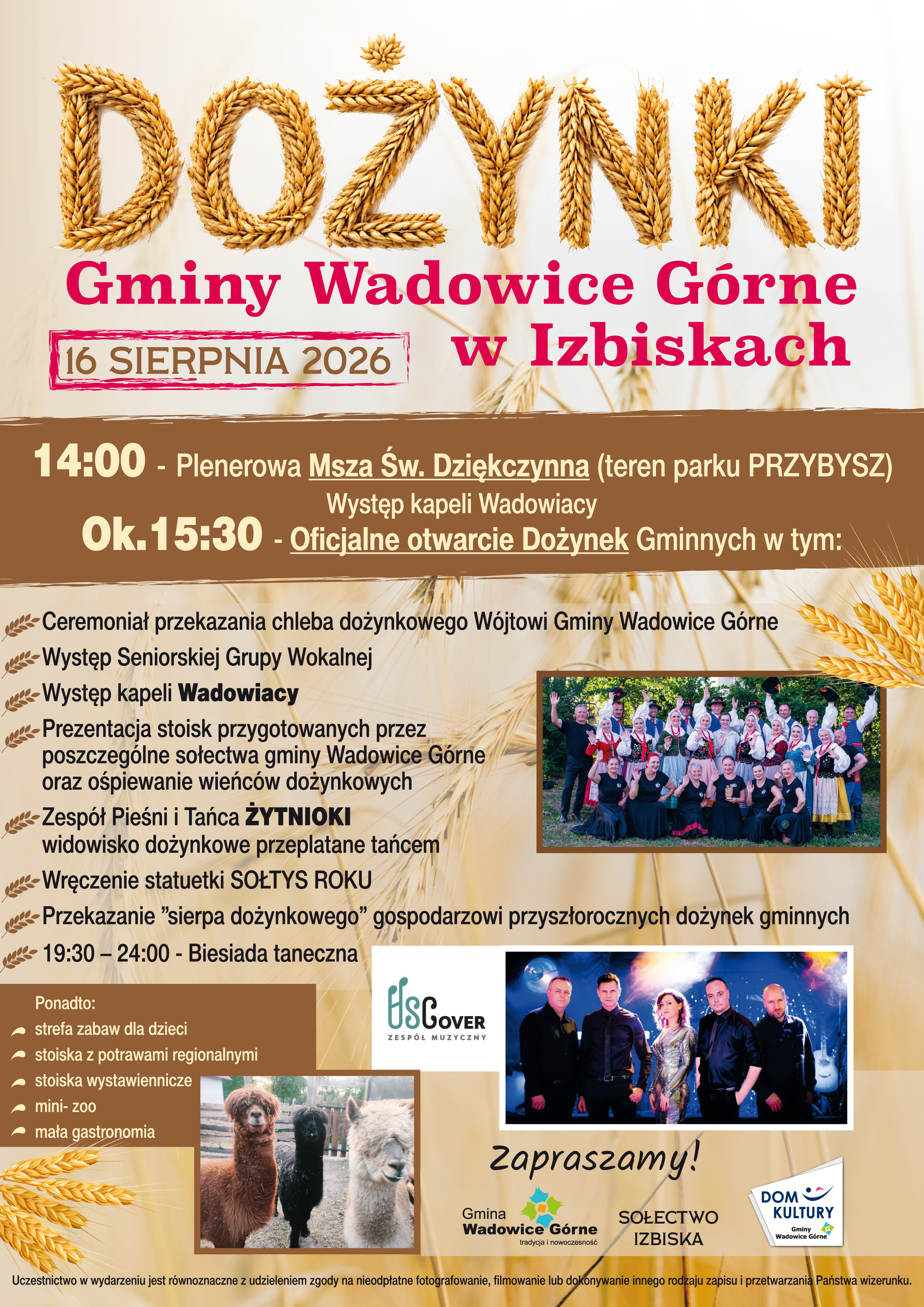 Dożynki Gminy Wadowice G&oacute;rne 2026