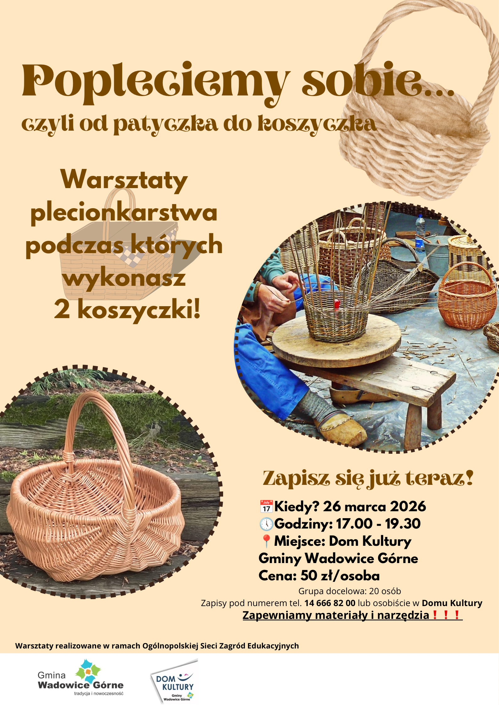 warsztaty plecionkarstwa