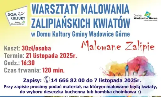 Zdjęcie do MALOWANE ZALIPIE - Warsztaty malowania zalipiańskich wzor&oacute;w